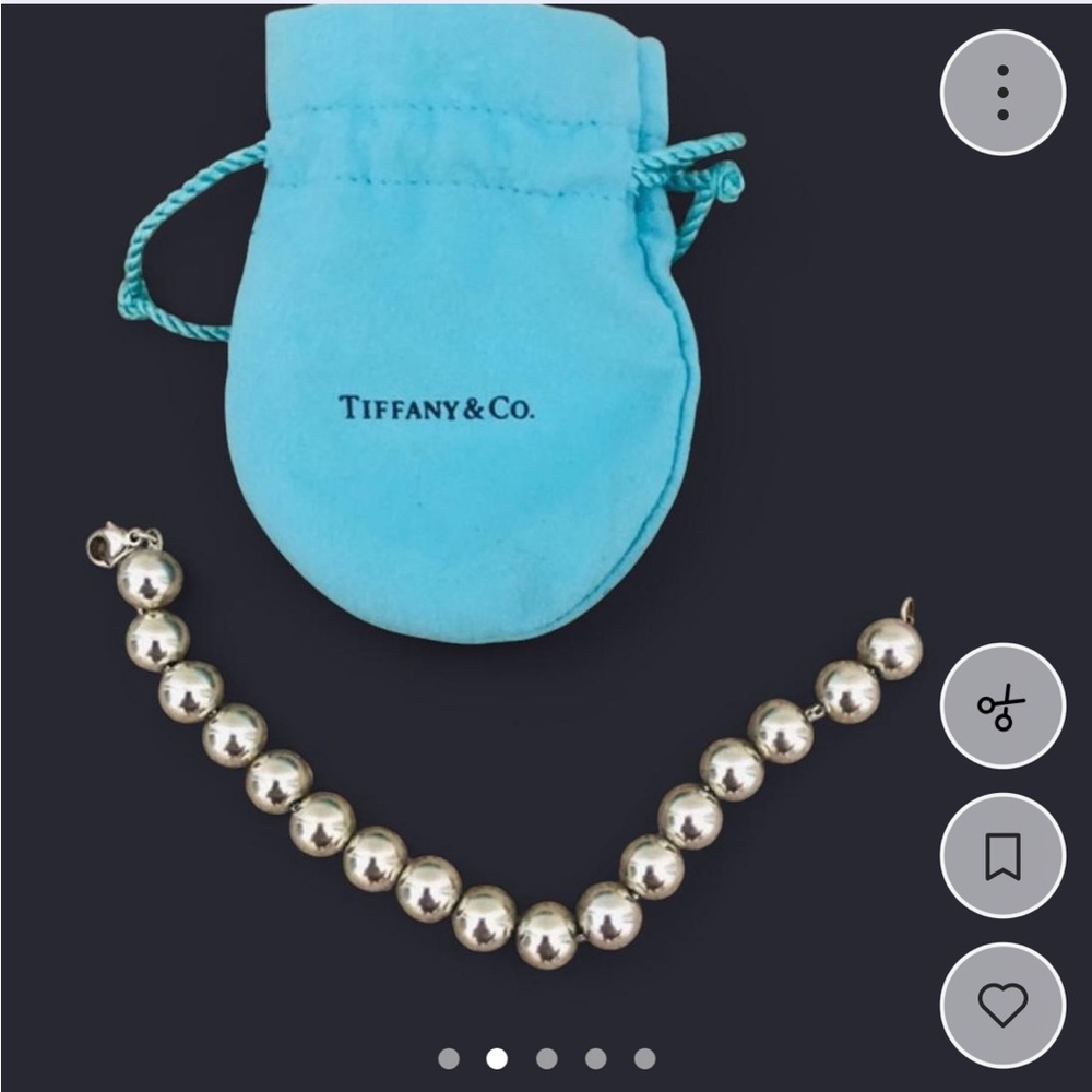 Tiffany & Co. Silver Hardware Beaded Bracelet